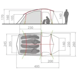 Allround Taurus XT Trekkingzelt 4 Personen