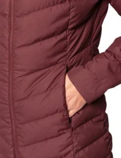 Annecy Daunenmantel Damen - dark cherry