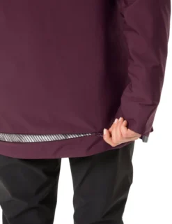 Cyclist Warm Rain Fahrrad-Regenjacke Damen - cassis