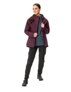 Cyclist Warm Rain Fahrrad-Regenjacke Damen - cassis