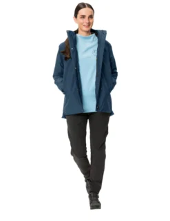 Cyclist Warm Rain Fahrrad-Regenjacke Damen - dark sea