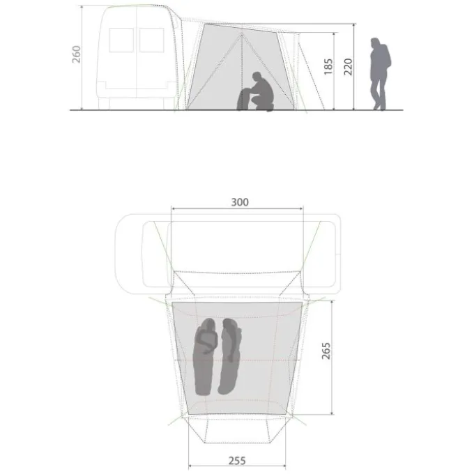 Drive Pavillon Autozelt Innenzelt