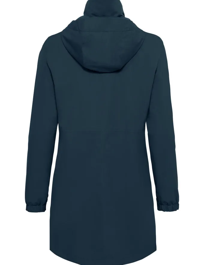 Escape Regen-Parka Damen - dark sea