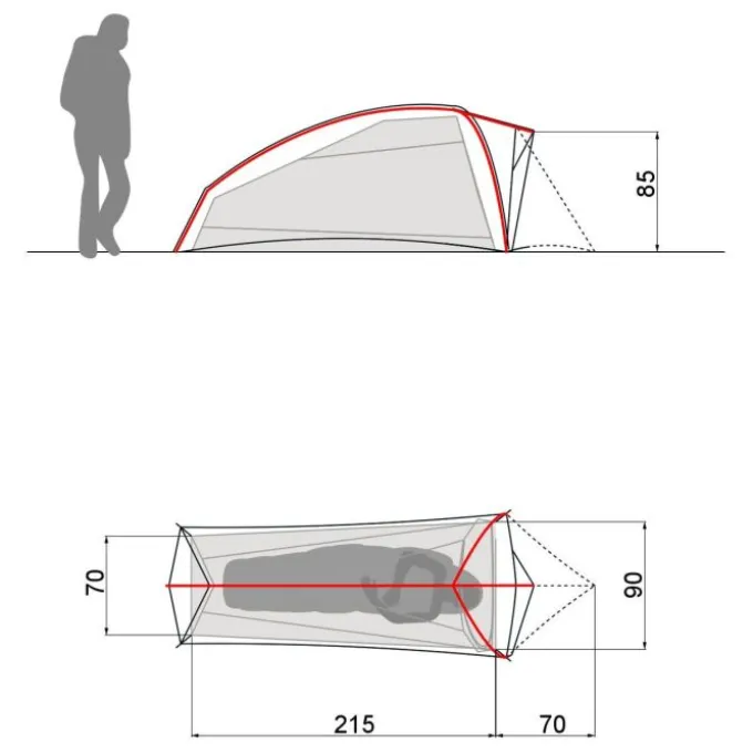 Hogan 1 Person Ultraleichtzelt