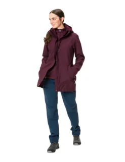 Idris 3-in-1 Parka Damen - cassis