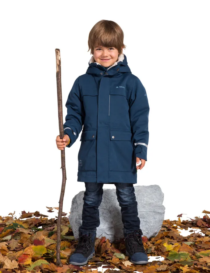 Manukau gefütterter Parka Kinder - dark sea