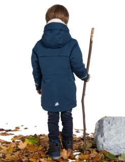 Manukau gefütterter Parka Kinder - dark sea