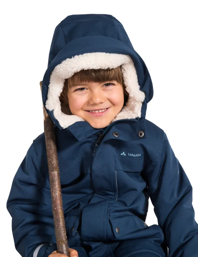 Manukau gefütterter Parka Kinder - dark sea