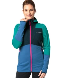 Monviso Grid Fleece Jacke Damen - dark sea