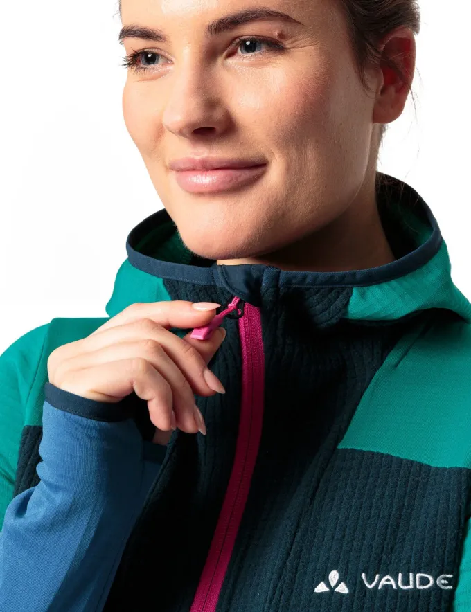 Monviso Grid Fleece Jacke Damen - dark sea
