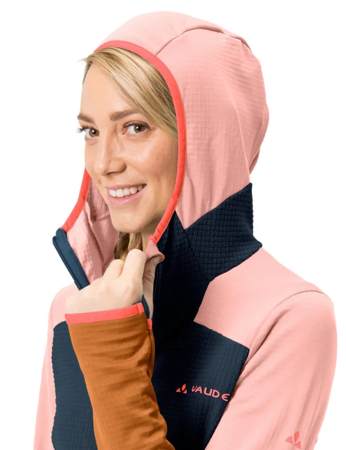 Monviso Grid Fleece Jacke Damen - dark sea