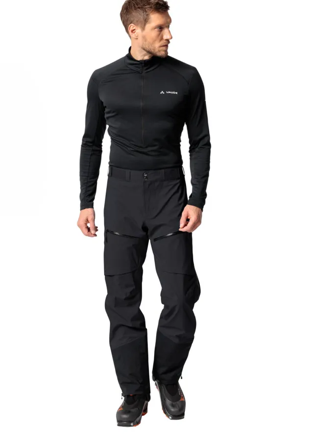 Monviso 3-Lagen alpine Skitourenhose Herren - black