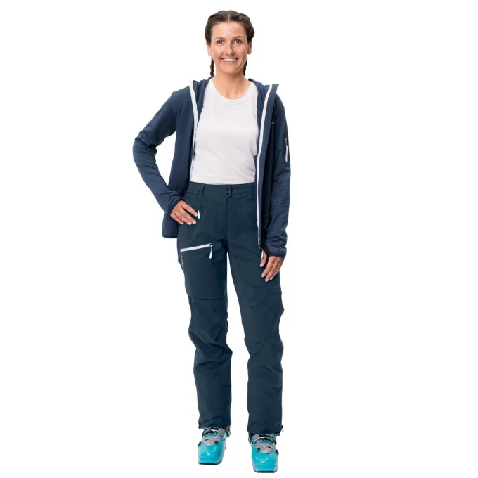 Monviso 3-Lagen Hardshell Hose Damen, dark sea