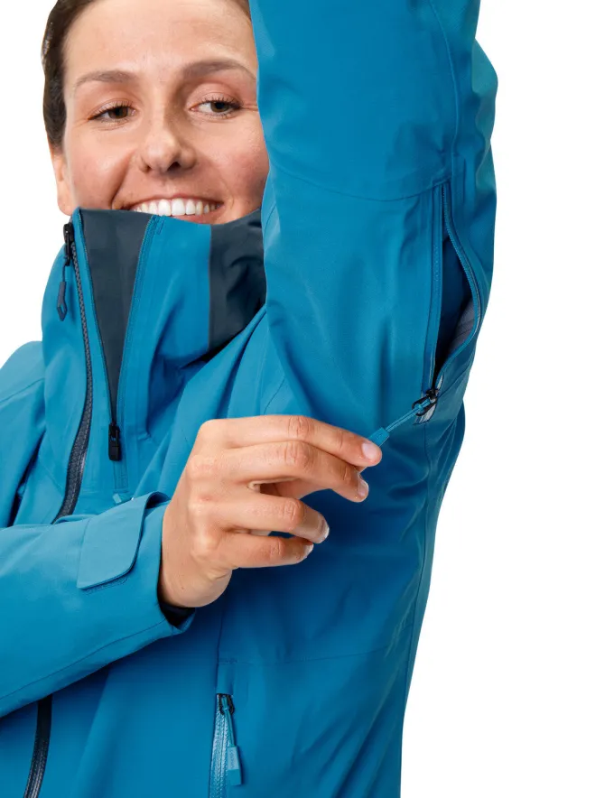 Monviso 3-Lagen Skitourenjacke Damen - atlantic