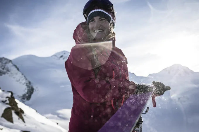 Monviso 3-Lagen Skitourenjacke Damen - atlantic