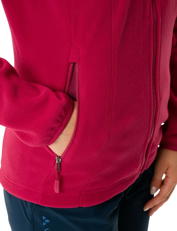 Rosemoor Fleece Jacke Damen - crimson red