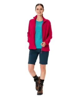 Rosemoor Fleece Jacke Damen - crimson red