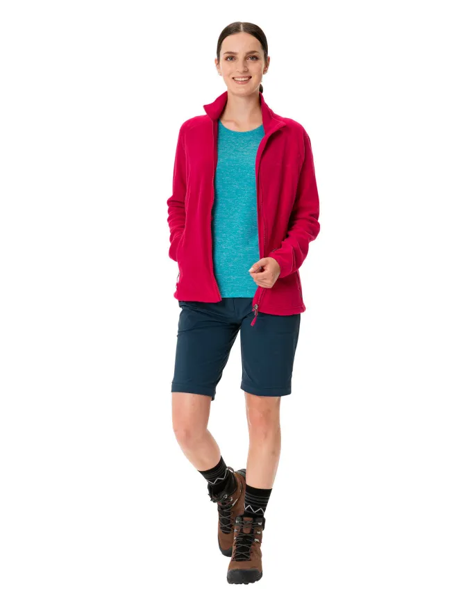 Rosemoor Fleece Jacke Damen - crimson red