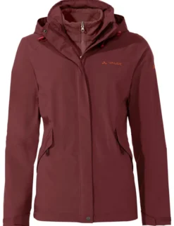 Rosemoor 3-in-1 Outdoorjacke Damen - dark cherry