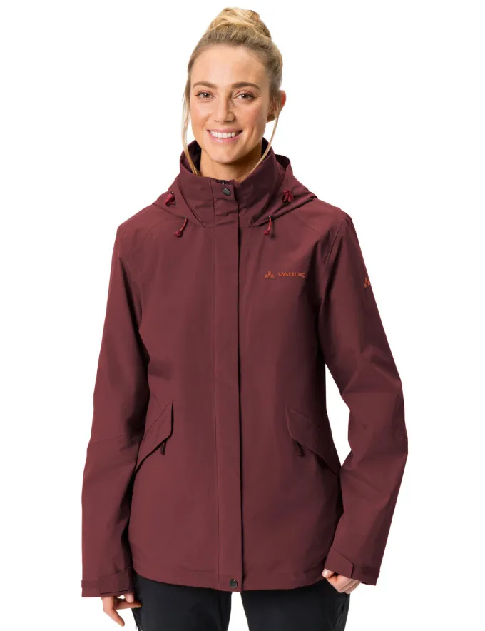 Rosemoor 3-in-1 Outdoorjacke Damen - dark cherry