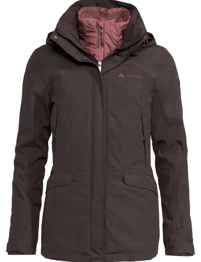 Skomer 3-in-1 Jacke Damen - pecan brown