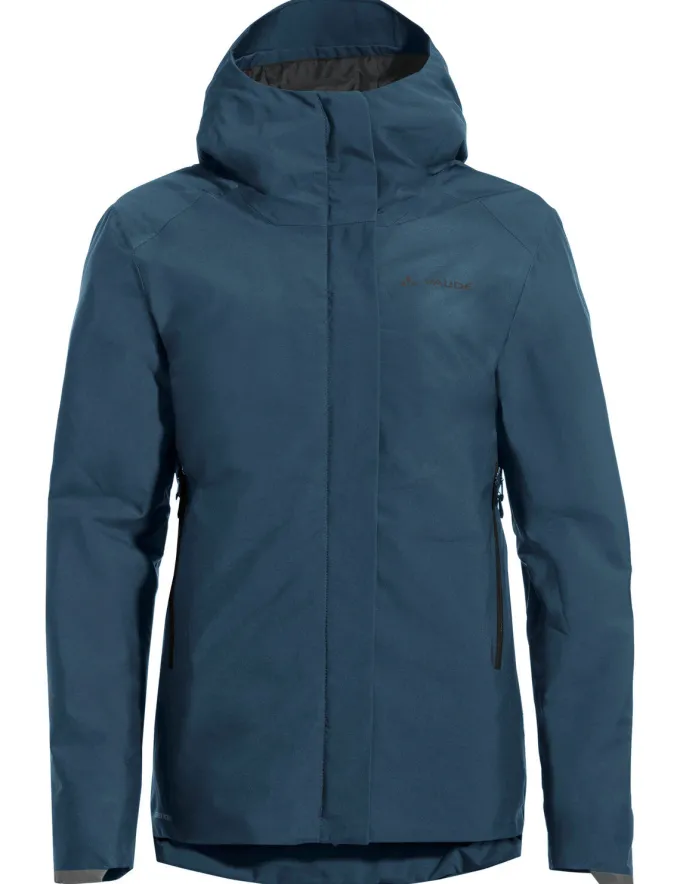 Women's Cyclist Warm Rain Jacket - dark sea