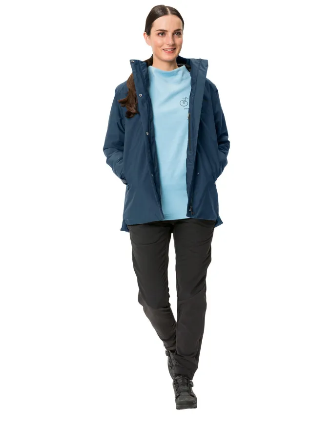 Women's Cyclist Warm Rain Jacket - dark sea