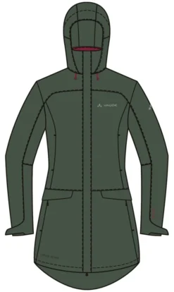 Women's Skomer Wool Parka - dusty forest